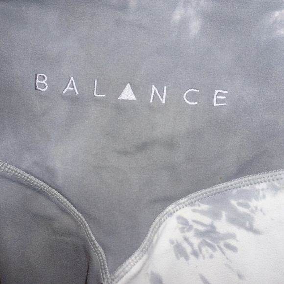 Balance Athletica Leggings Women's Small S Gray White Tie Dye Cyclone Cloud Pant - Picture 5 of 5